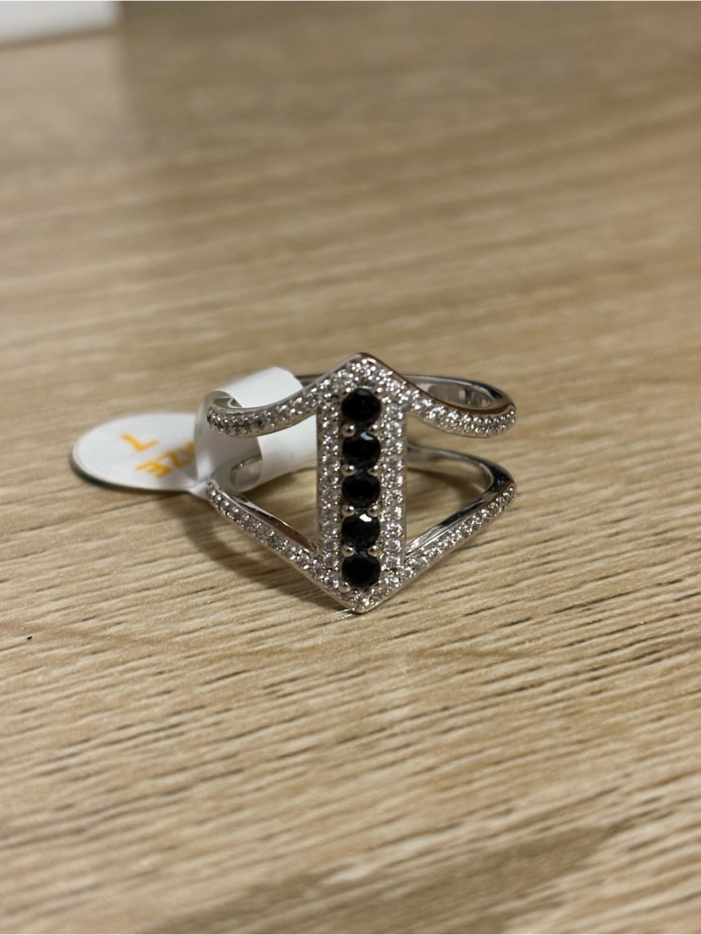 Bomb Party RG14100 Designed to Shine Black Onyx CZ Ring Size 7
